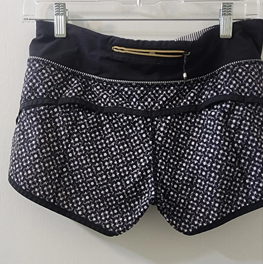 lululemon athletica Black and White Athletic‎ Shorts